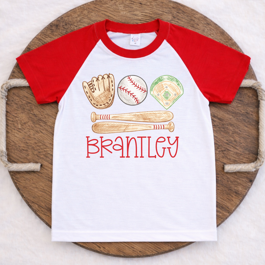 Boys Simple Baseball Tee