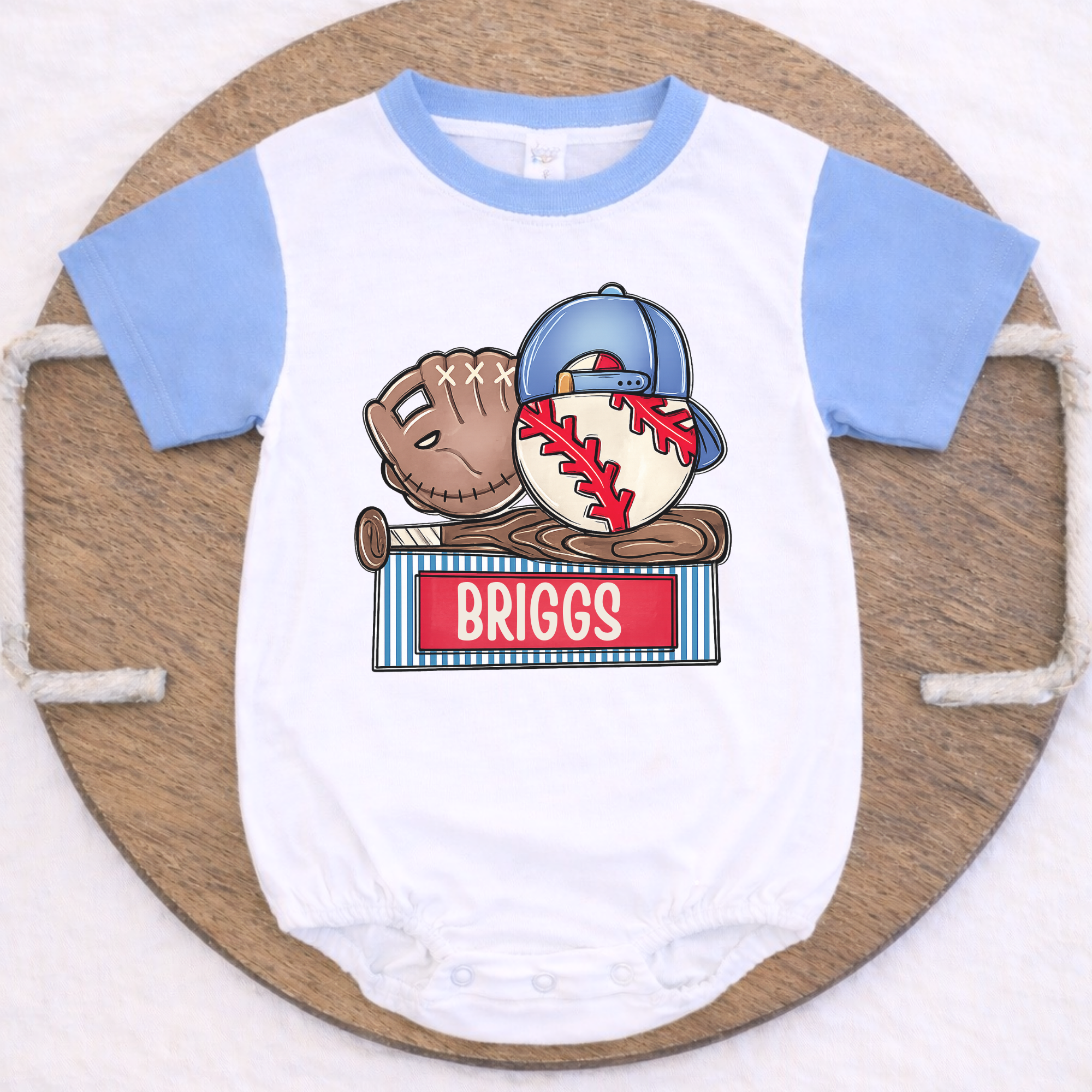 Boys Red White & Blue Tee