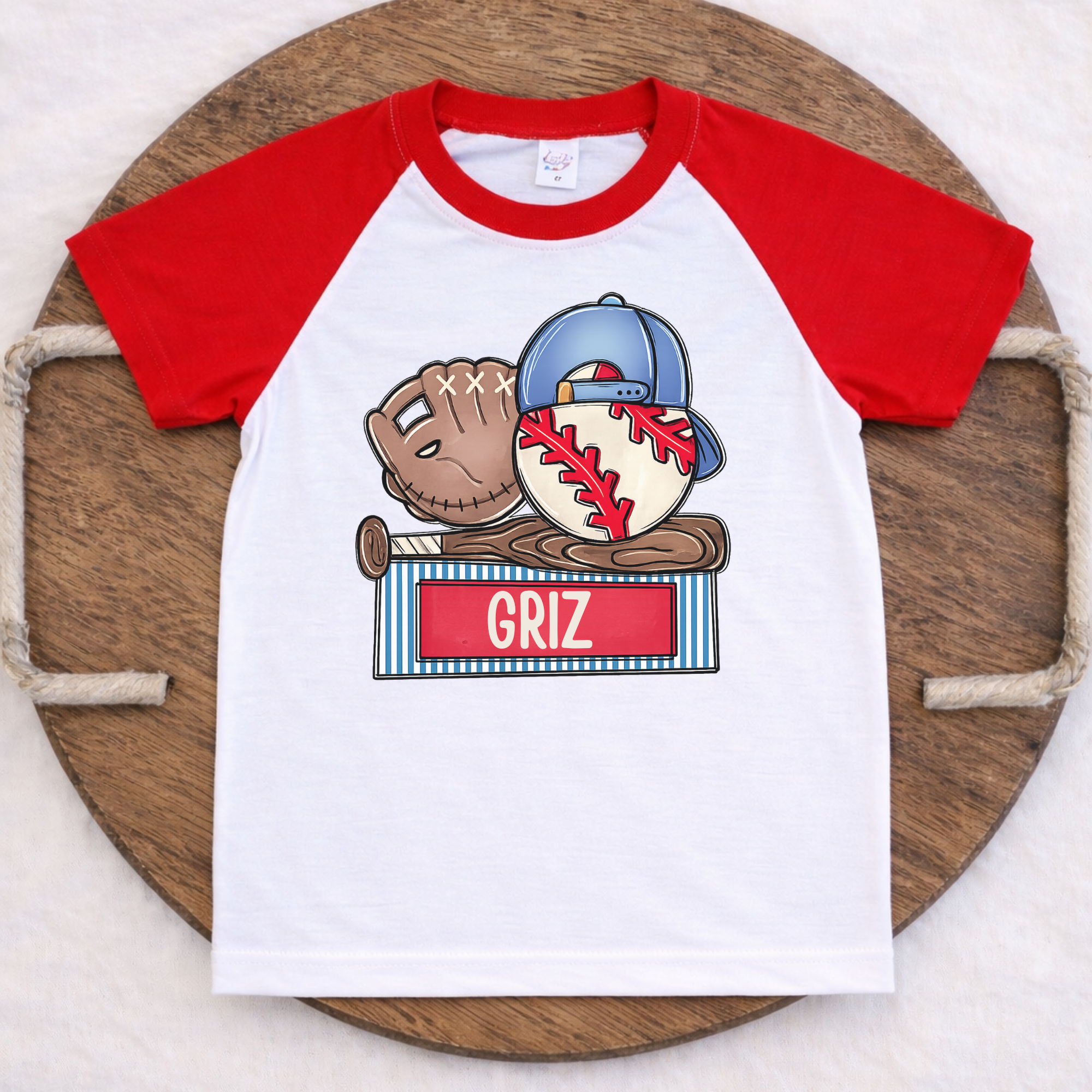 Boys Red White & Blue Tee